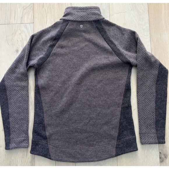 prAna Womens Brandie Wool Blend Pullover Sweater Taupe Brown Snap Collar Size M - Picture 5 of 8